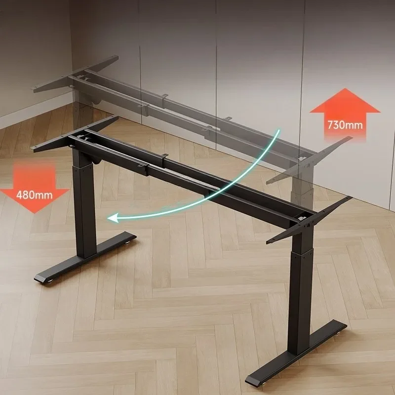 Short Stroke Lift Table Frame, Low Travel Electric Desk Legs, Coffee Table Style Lift Frame, Electric Adjustable Table Legs