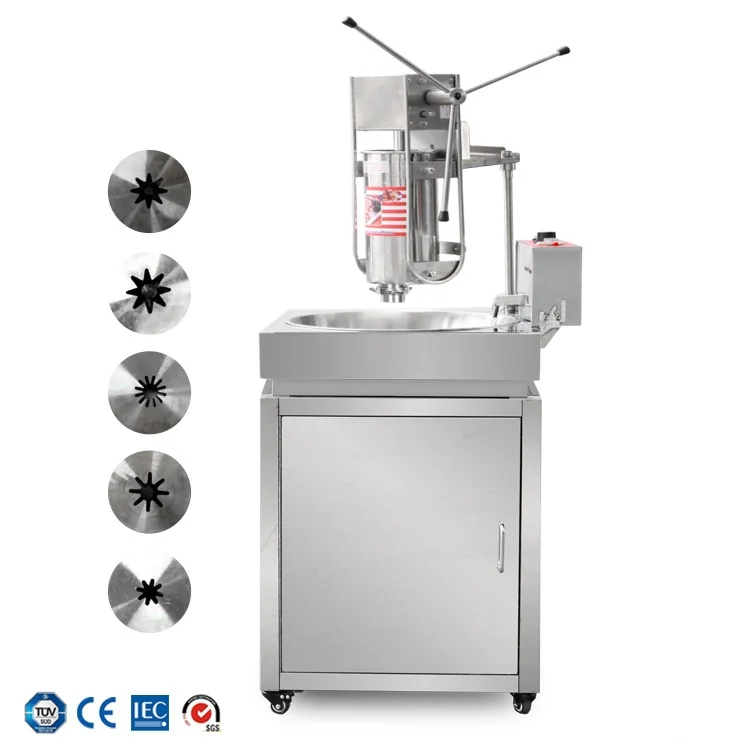 

MIDE 2024 3L Commercial Gas Automatic Churros Machine With Fryer,churros Making Machine,churro Filler Machine