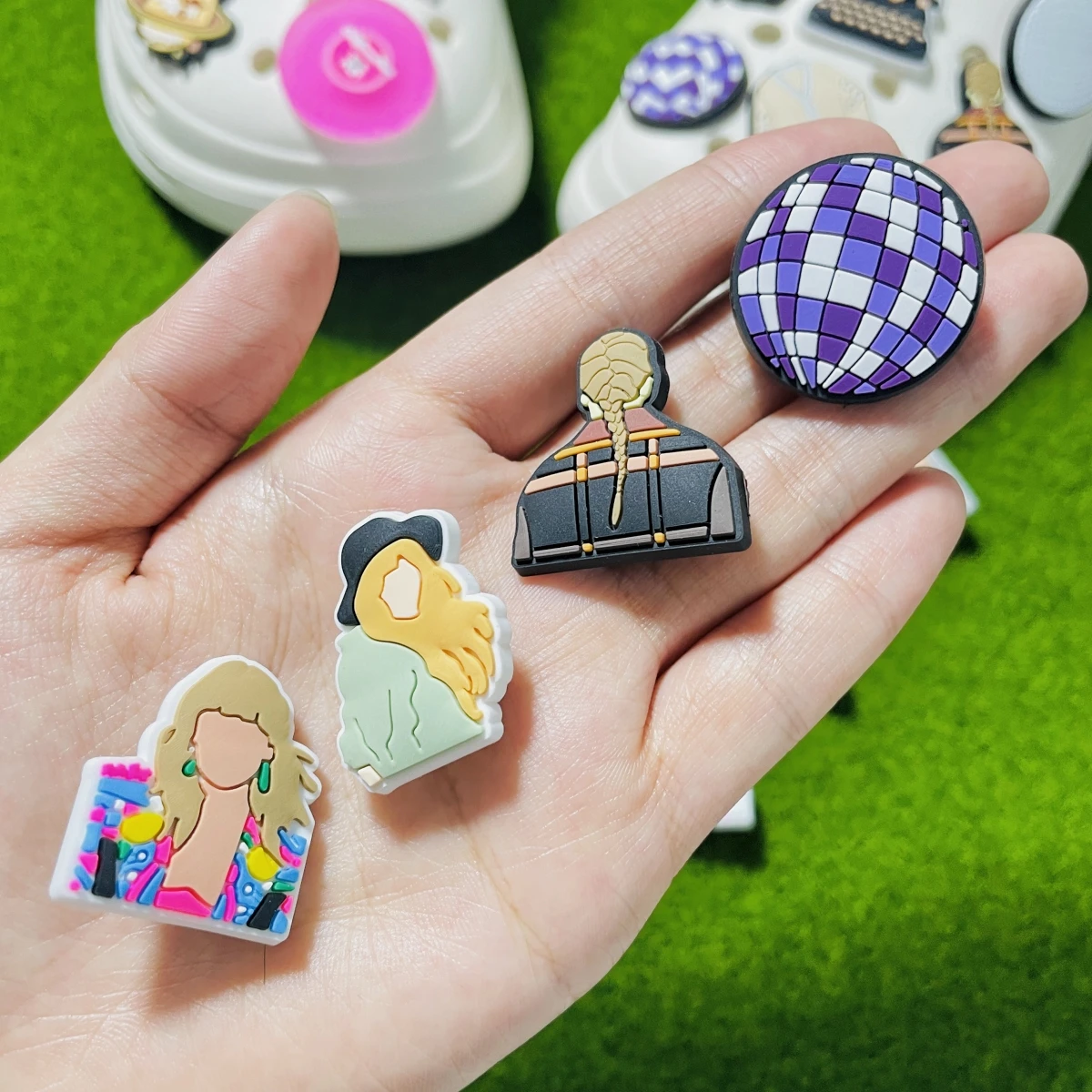 16 stuks zanger schoenbedels, mooie schoenbedels voor klompschoenen, Taylor muziekstickers voor tieners meisjes vrouwen feestcadeaus