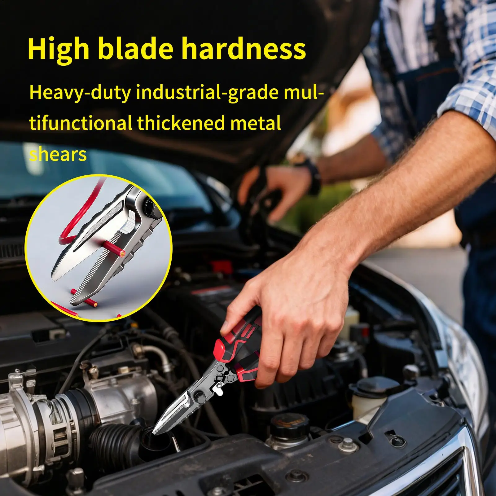 مقص قطع المعادن الطيران قص الصلب قص للصفائح المعدنية القصدير الفولاذ المقاوم للصدأ الألومنيوم الأسلاك النحاسية البناء الصناعي