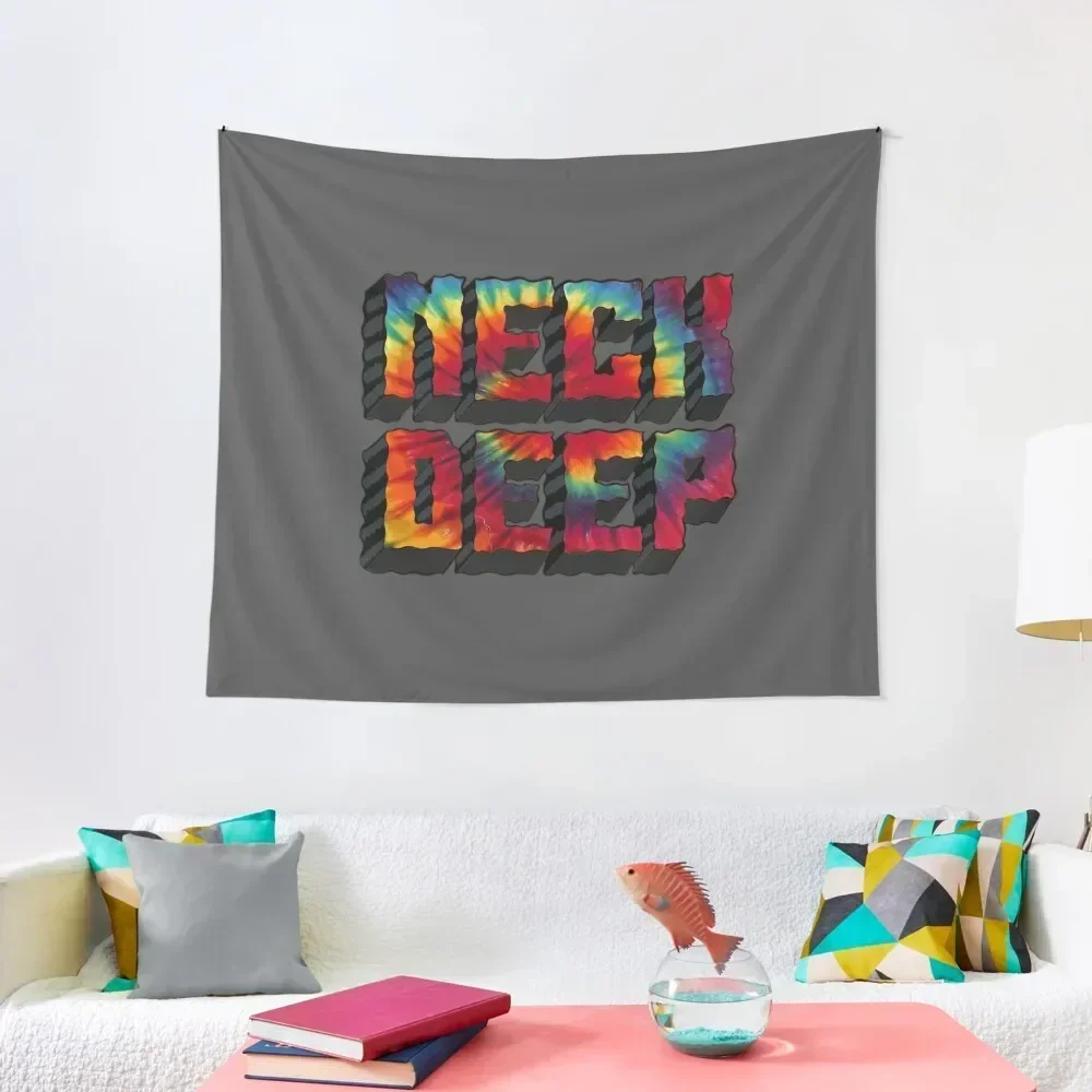 

Neck Deep Tie Dye Tapestry Outdoor Decoration House Decor Tapestry