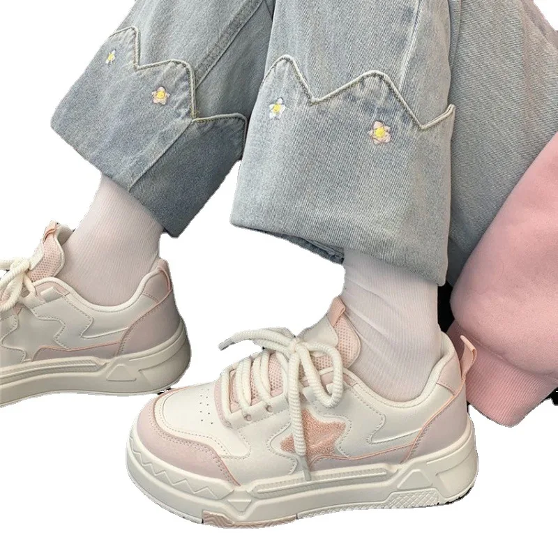 

Platform Vulcanize Shoes Women's Sneakers Kawaii Korean Star New Spring Summer Flat Lolita Casual Canvas Ladies Trainers
