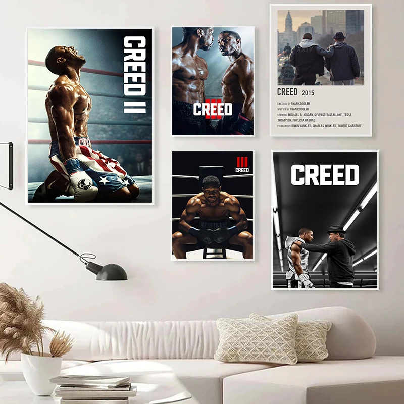 Creed 2023 Classic Movie Boxing Posters Prints Canvas Painting Wall Art Picture Living Room Fitness Room Home Decor