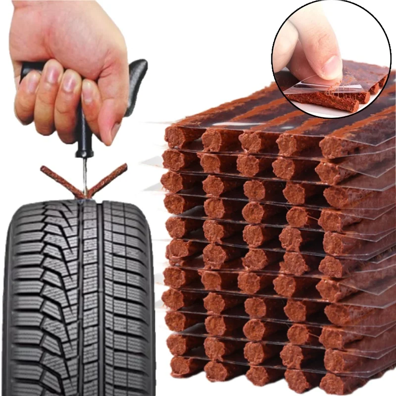 

Tubeless Tire Repair Strips Stiring Glue for Tyre Puncture Emergency Car Motorcycle Bike Tyre Tire Rubber Strips Repairing Tools