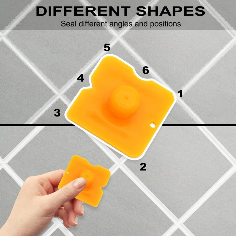 15 piece set of silicone nozzle for vacuum forming, 3-in-1 metal scraper, sealing and filling tool for beautiful seams