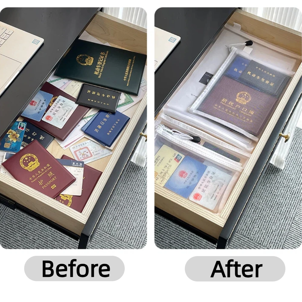 9 قطعة A4/A5/A6 شبكة زيبر الحقيبة حقيبة مستندات معرف حقيبة التخزين اللوازم المكتبية المدرسية حقائب مكياج التجميل