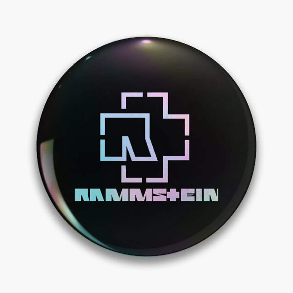 factory mech band Pin Holographic Star Heart Pin Brooches Laminated Button Fashion Accessory