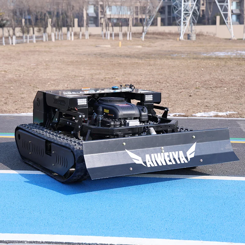 Customized Tracked Remote Control Lawn Mower Petrol Engine Self Propelled Hillside Mower  Lawn Mower 4 Stroke