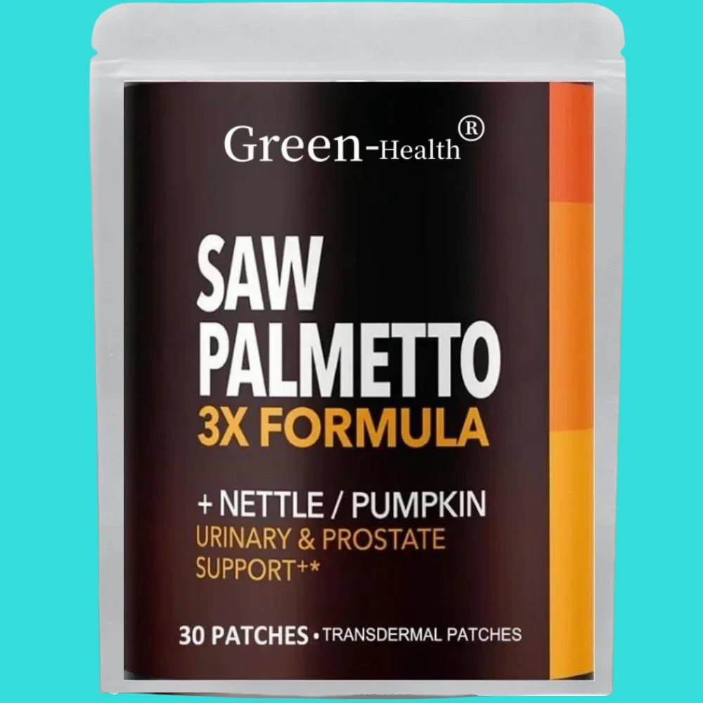 

Saw PalmettoTransdermal Patches Stinging Nettle Pumpkin Seed Extract Urinary Health Prostate Support for Men's Health 30 Patches