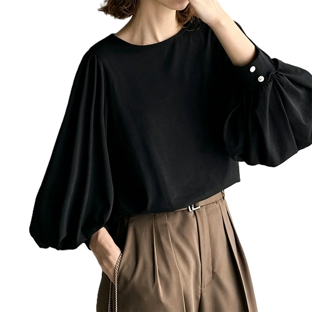 Polyester Long Sleeve For Crew Neck T-Shirt for Women with Relaxed Beach Holiday Office and Cycling Activities