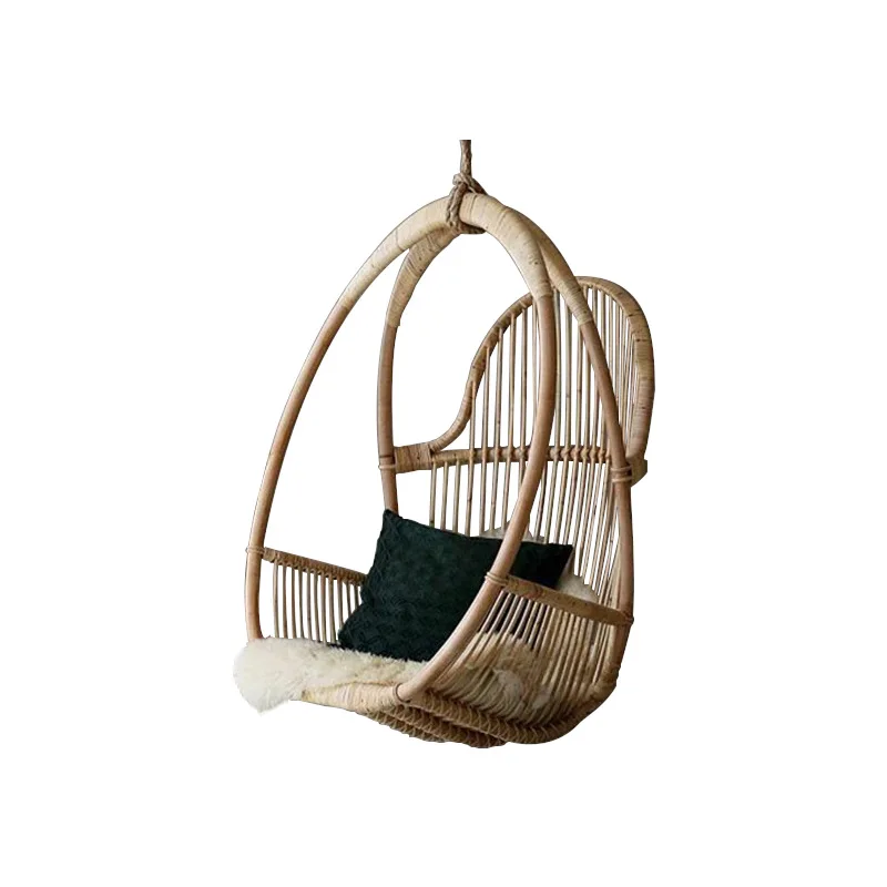 

Hanging chair swing indoor adult rattan Indonesian real rattan retro handmade hanging basket home balcony