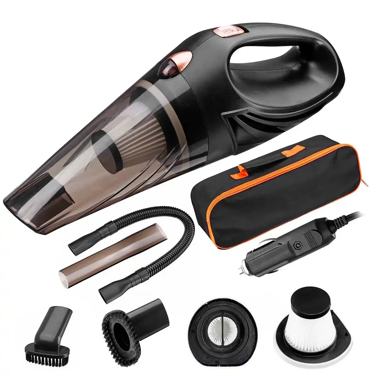 

12V Car Vacuum Cleaner Automobile Auto Handheld Vacuum Cleaner Dry / Wet Portable Duster Indoor Home Car interior Powerful