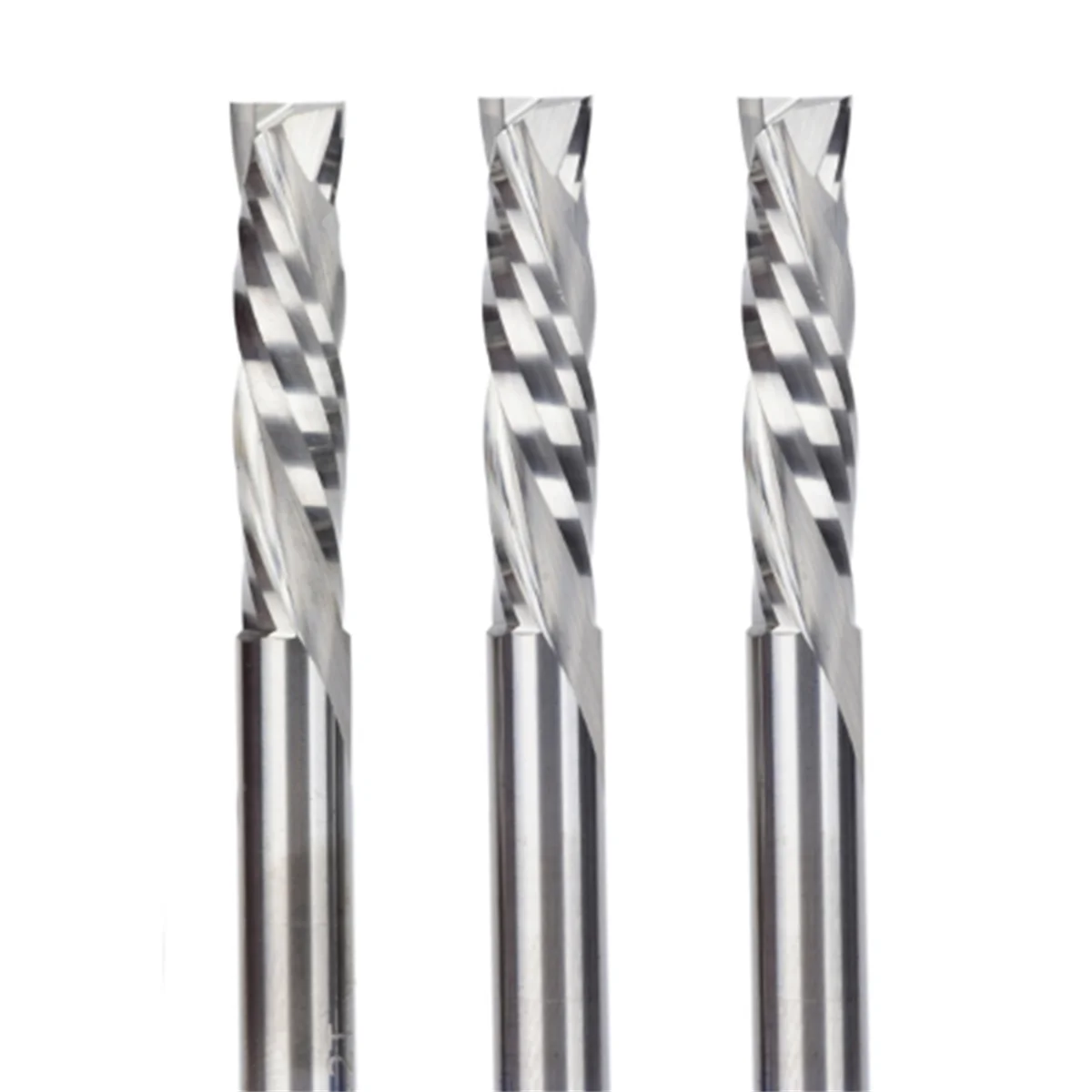 AT59 2 Flutes Compression End Mill Solid Carbide Cutter for Melamine Double Veneer Board & Hard Wood