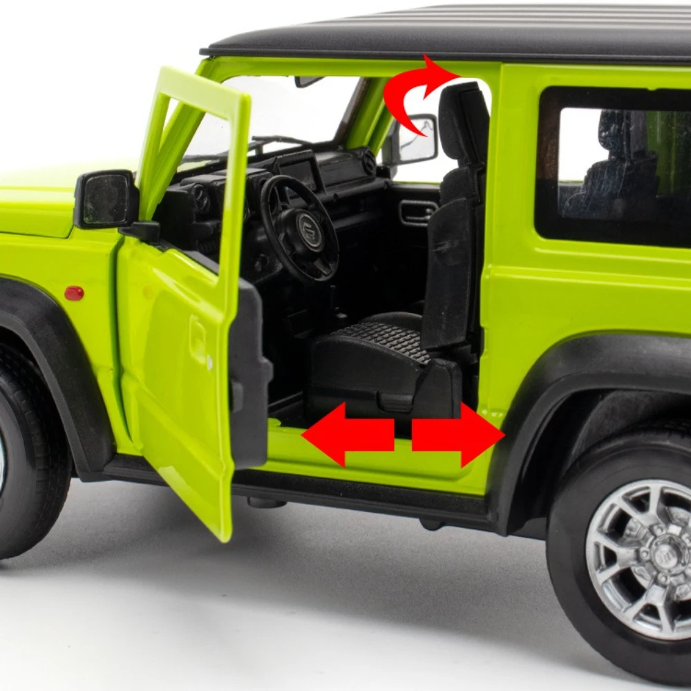 

1:18 Jimny SUV Alloy Car Model Diecasts Metal Off-Road Vehicles Car Model Simulation Sound Light Collection Kids Toy Gifts