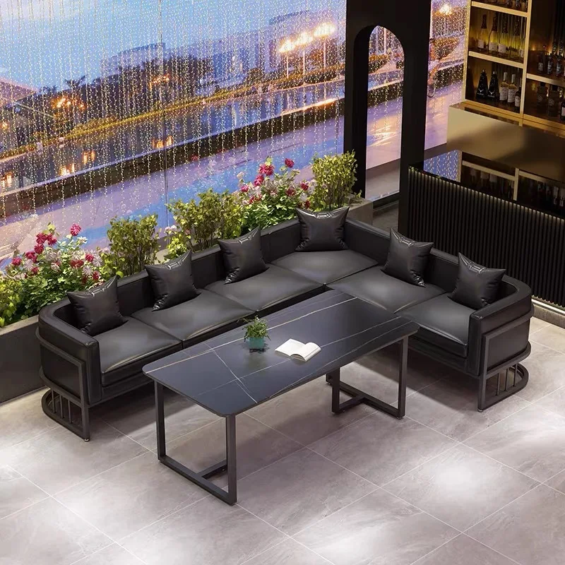 BBQ Cafe Casual Music Restaurant Reception Pub Lobster House Leather Sofa Booth