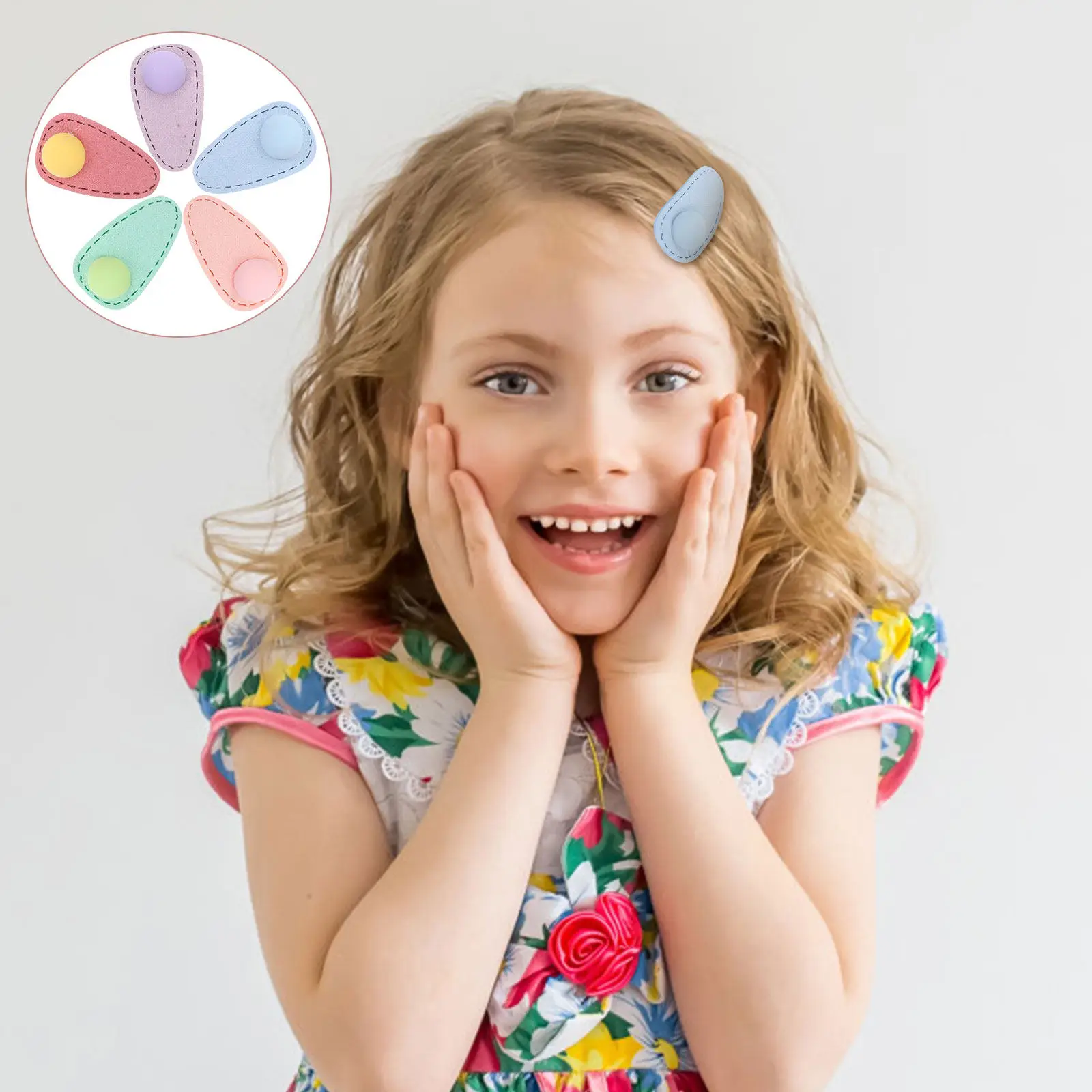 

10Pcs Premium Snap Hair Clips for Girls Kids Women Fashionable Hair Barrettes Soft Touch Non-Slip Grip Great for School Party