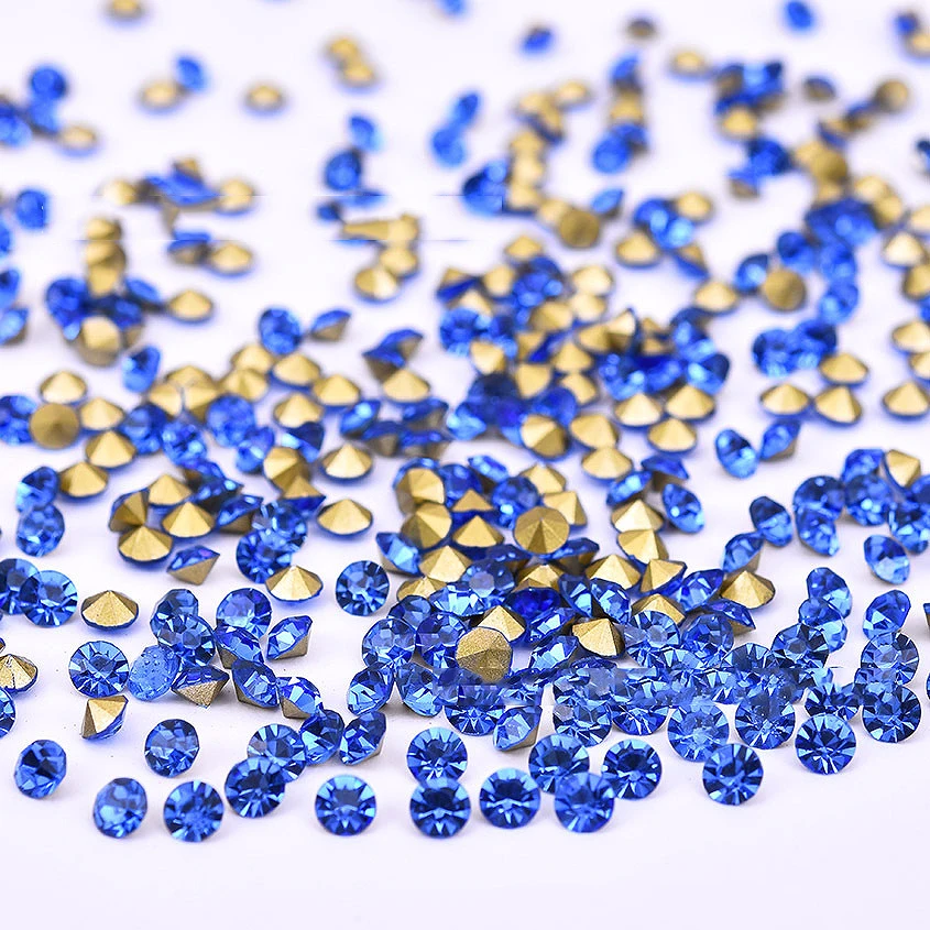 5A Runde Strasssteine Diamant-Glaskristalle Glitzer 1~8mm Dekoration Spitze Synthetische Edelsteinperlen für Schmuck DIY Zubehör – Detail 12
