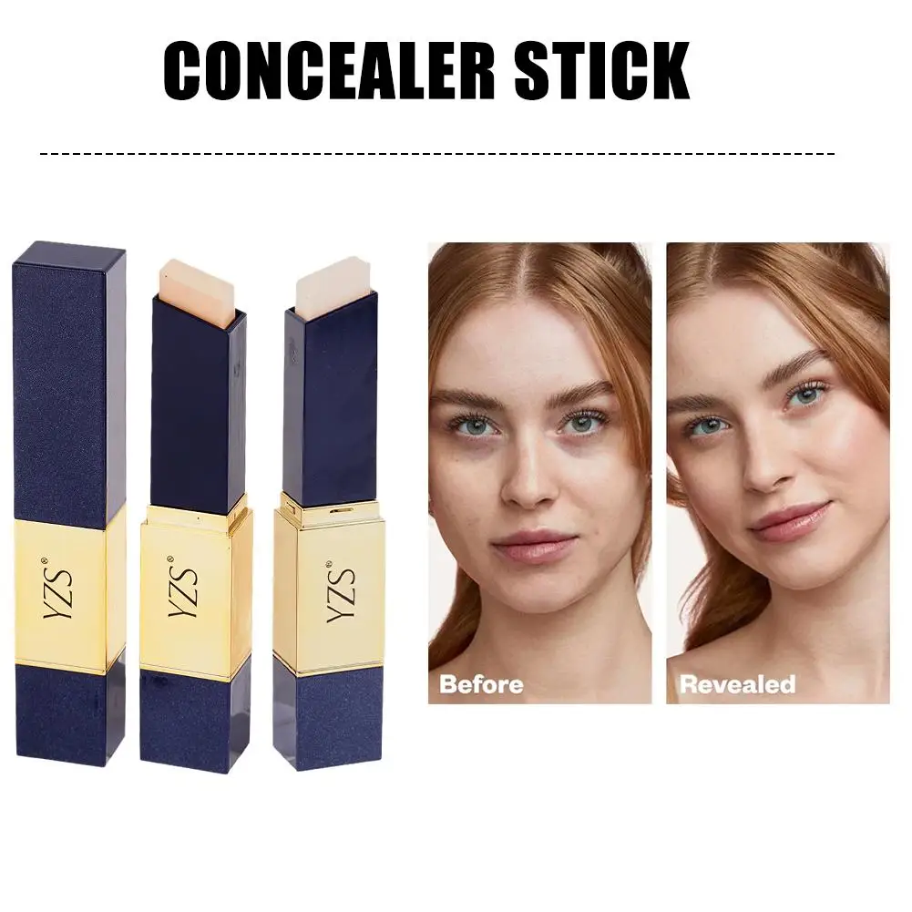 1 Pcs Double Head Concealer Stick Soft Foundation Brush Waterproof Base Facial Cream Pencil Makeup Primer Mackup Highlighte N7E7