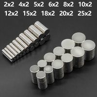 5x2/6x2/8x2/10x2/15x2/20x2mm Strong Round Magnet for Refrigerator Magnets DIY Craft Science Projects Office Whiteboard Workshop