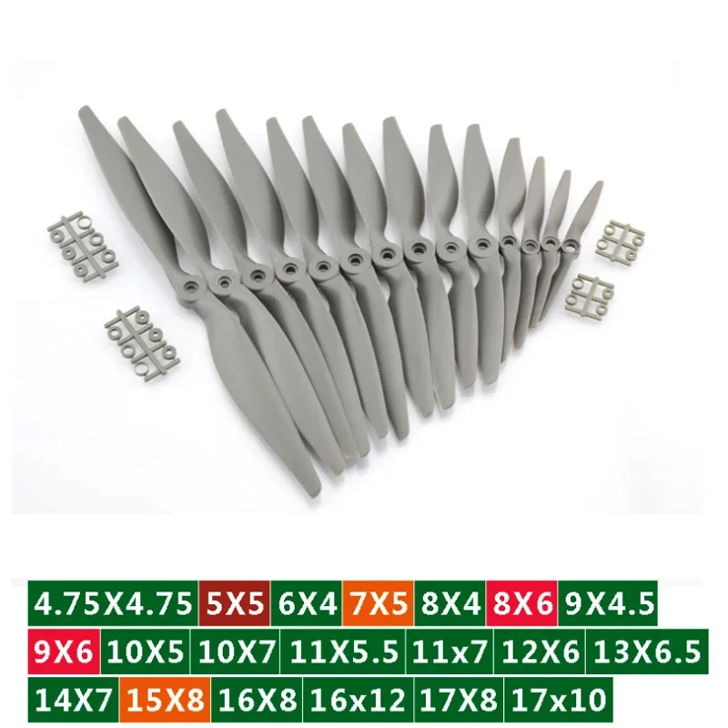 10ชิ้น/ล็อตใบพัด APC มีดม้าพาย (14X7 13X6.5 12X6 11X5.5 10X7 8X6 8X4 6X4 7X5ให้เลือก) ขายส่ง