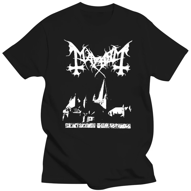 Mayhem  De Mysteriis Dom Sathanas T Shirt L Immortal Enslaved Taake Gorgoroth Novelty Cool Tops Men Short Sleeve Tshirt 2020