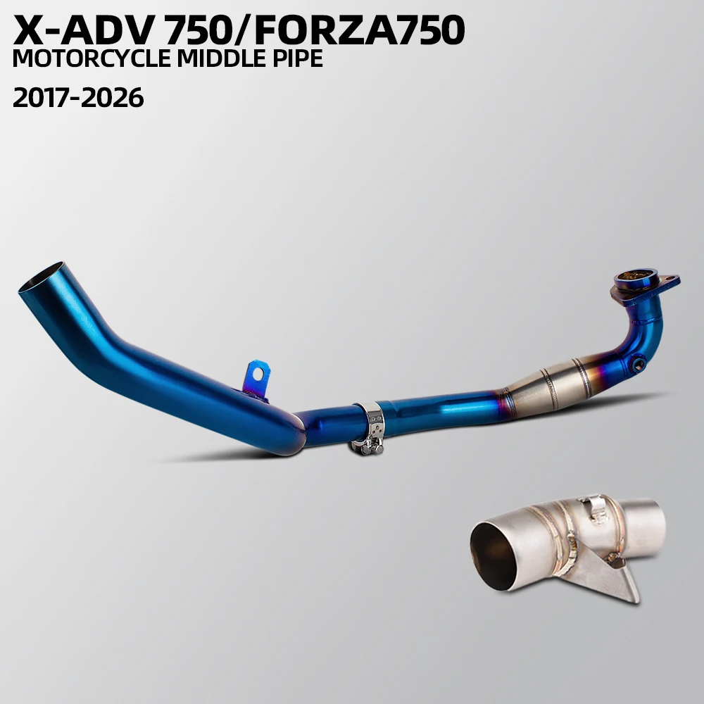NSS750 Exhaust Header pipe For Honda X-ADV ADV750 Forza750 NSS750 2017-2026 Motorcycle Escape Middle tube Scooter Accessories