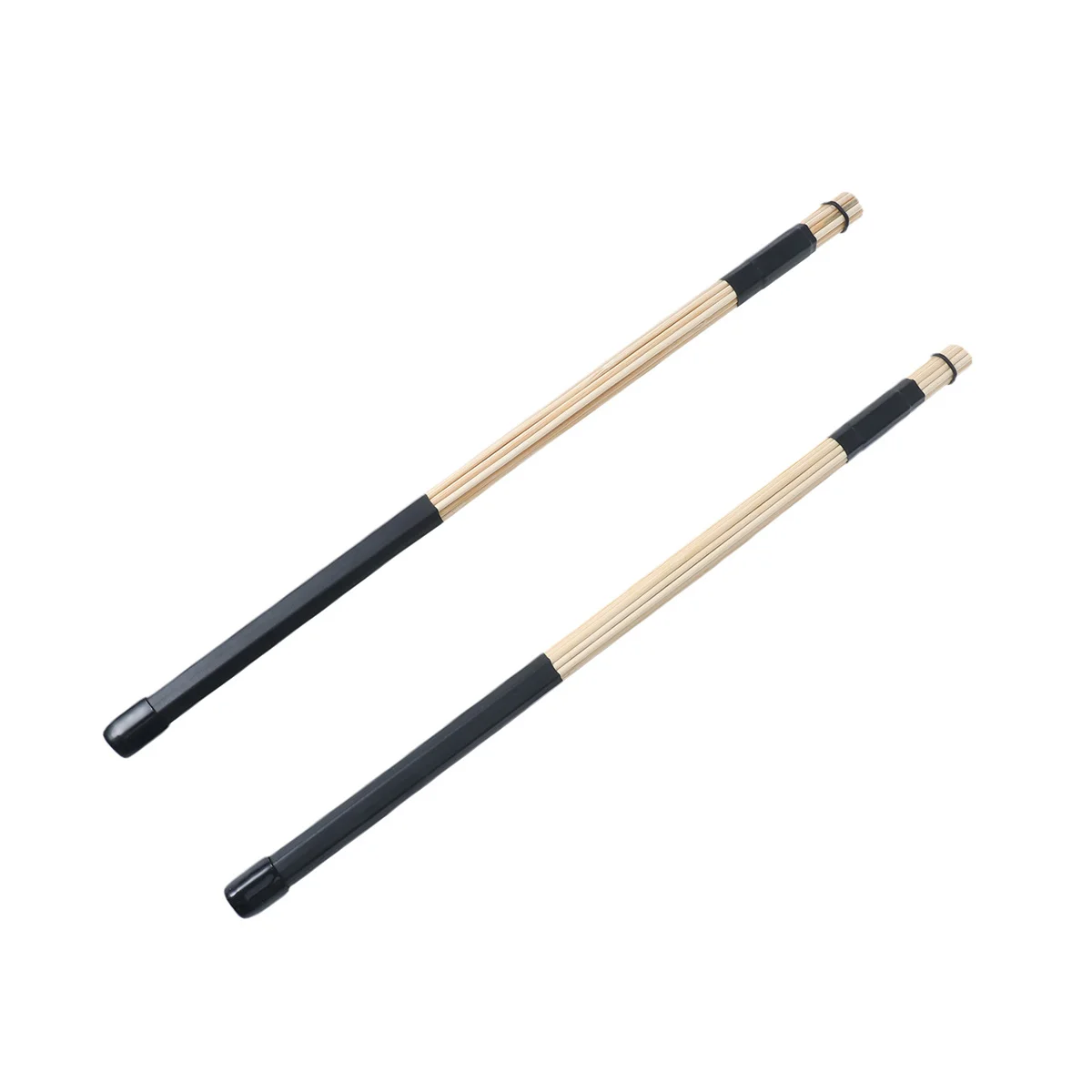 

40Cm Bamboo Drum Brushes Black Wood For Jazz Folk Music Light Volume Rods Sticks Accessories Instrument Parts