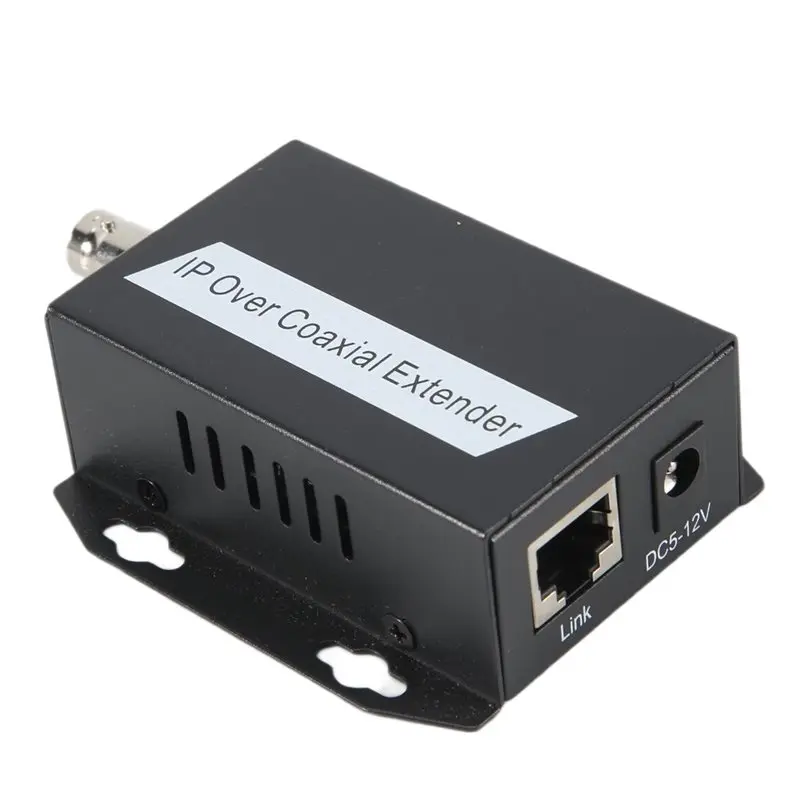 [NEW A09R!】 1Pcs Ethernet IP Extender Over Coax HD Network Kit Eoc Coaxial Cable Transmission Extender For Security CCTV Cameras