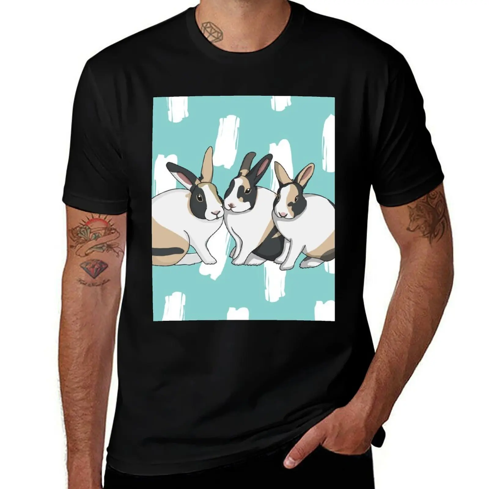 Rio Neo Phoenix the Rabbits T-Shirt Thanksgiving Casual Tee