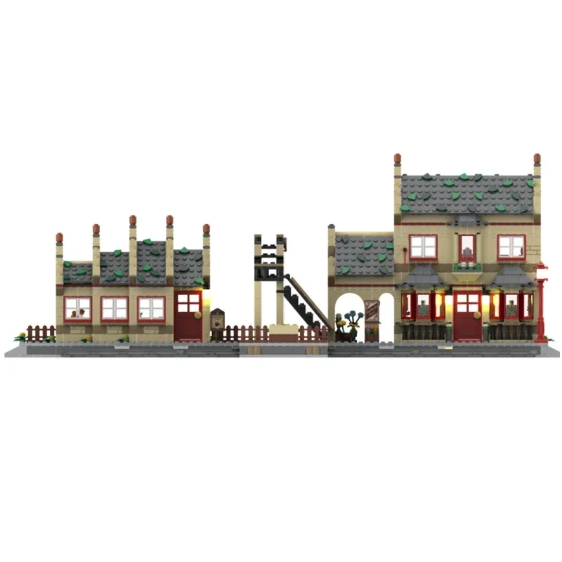 Filmmodel Moc Bouwstenen Hogsmeader Station Uitbreidingstechnologie Modulaire Blokken Geschenken Kerstspeelgoed Diy Sets Assemblage