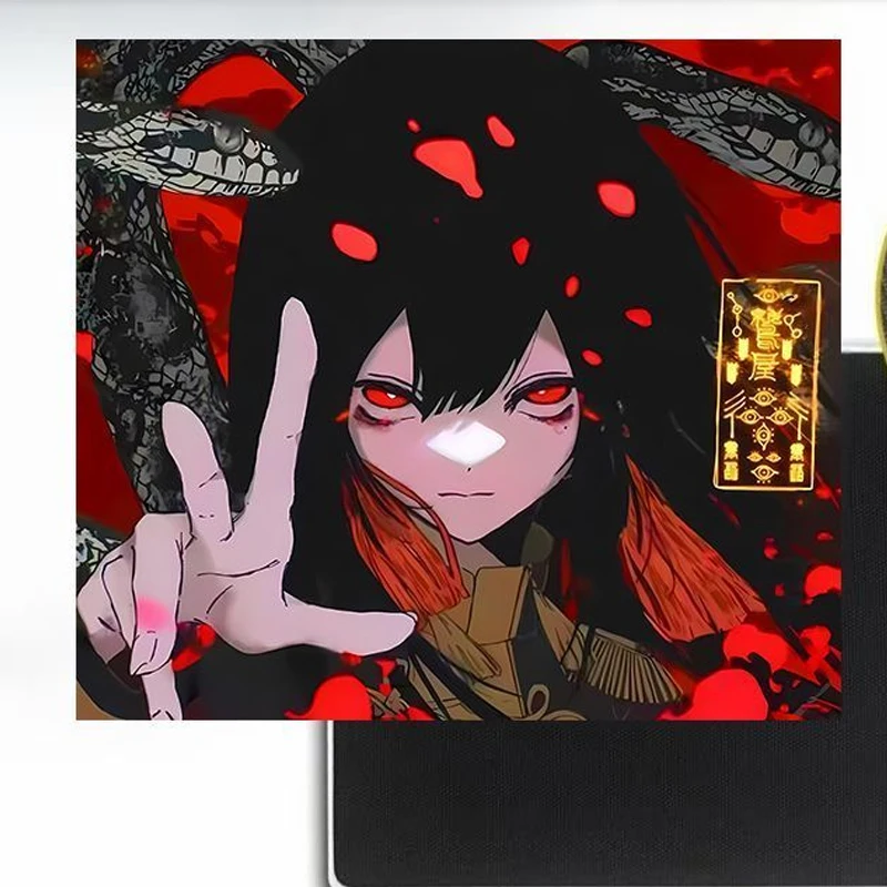 Anime Tempering Glass Mouse Pad Gaming Pad Smooth Frosted Surface Waterproof Desk Multiple Large Size Optional 450X400 360X300