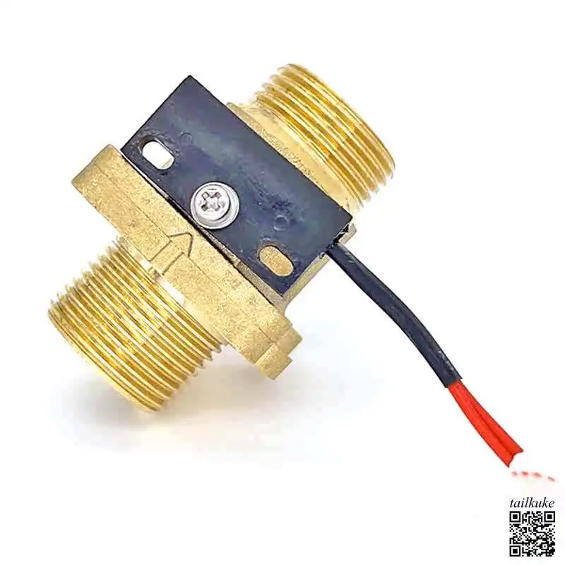 DN20 6-point with Installation Fixing Holes Full Copper Baffle with Wall-mounted Boiler Water Flow Sensor Signal Switch