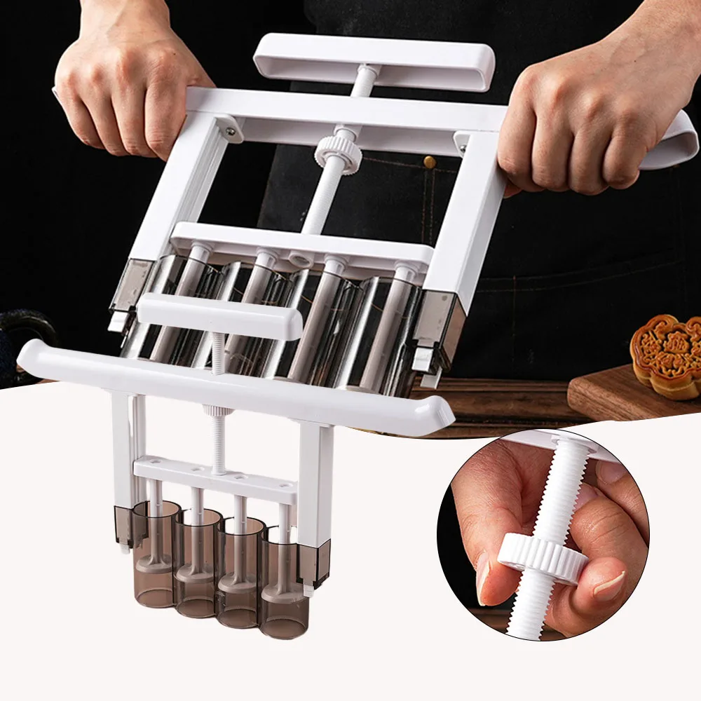 Mooncake Mold Filling Dispenser Cookie Stamps IY Hand Pressure Baking Fondant Decoration Tools Kitchen Food Pastry Stress Mold