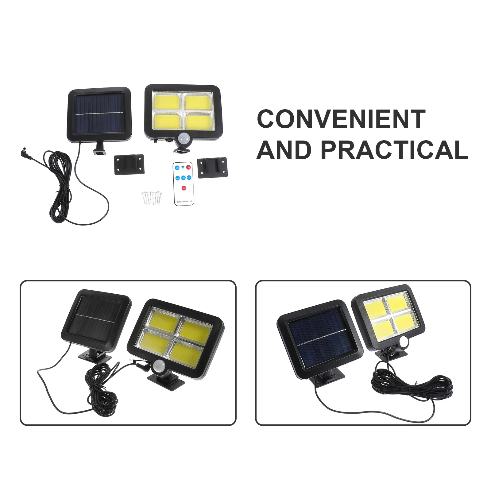 

Solar Sensor Wall Lamp Outdoor Waterproof Human Body Induction Light ABS High Brightness Automatic Solar Energy