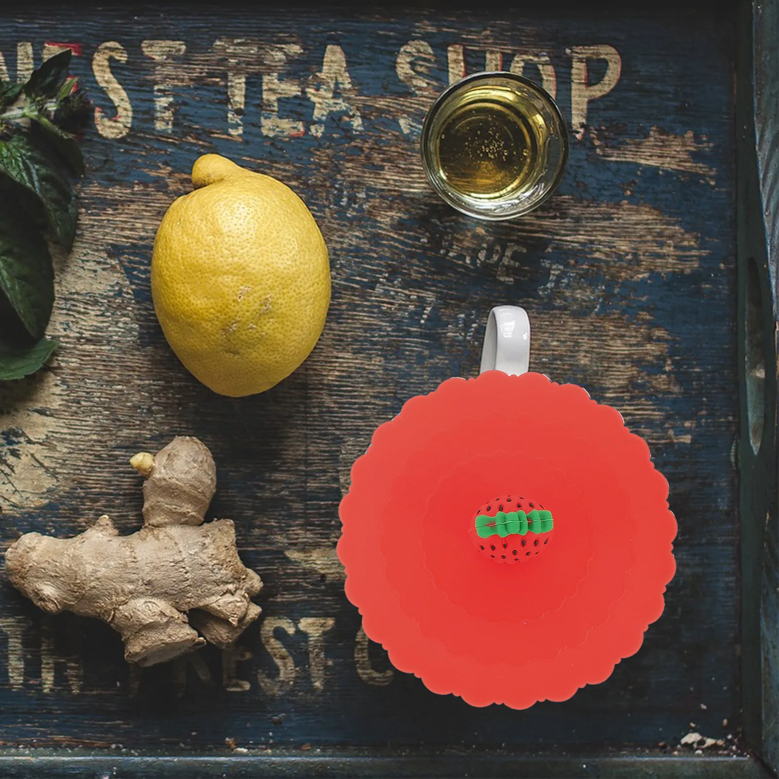 

4Pcs Cartoon Fruit Silicone Lids for Mugs Reusable Antileak Cup Covers Cup Cover Reusable Mug Covers Mug Lids Drink Cover