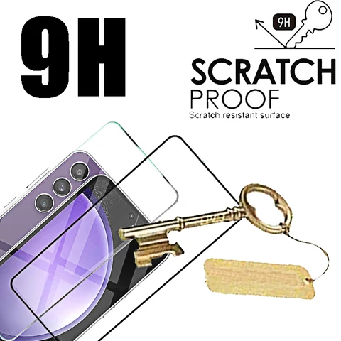 Закаленное стекло для Samsung S23 FE S22 S21 Plus + Защитная пленка для экрана Samsung Galaxy S23fe S20fe S21Plus S21FE Glass
