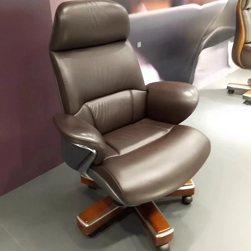 كرسي مكتب مريح للمؤتمرات، كرسي مكتب للتدليك المتنقل، كرسي مكتب تنفيذي لغرفة المعيشة، أثاث منزلي معدني إسكندنافي #4