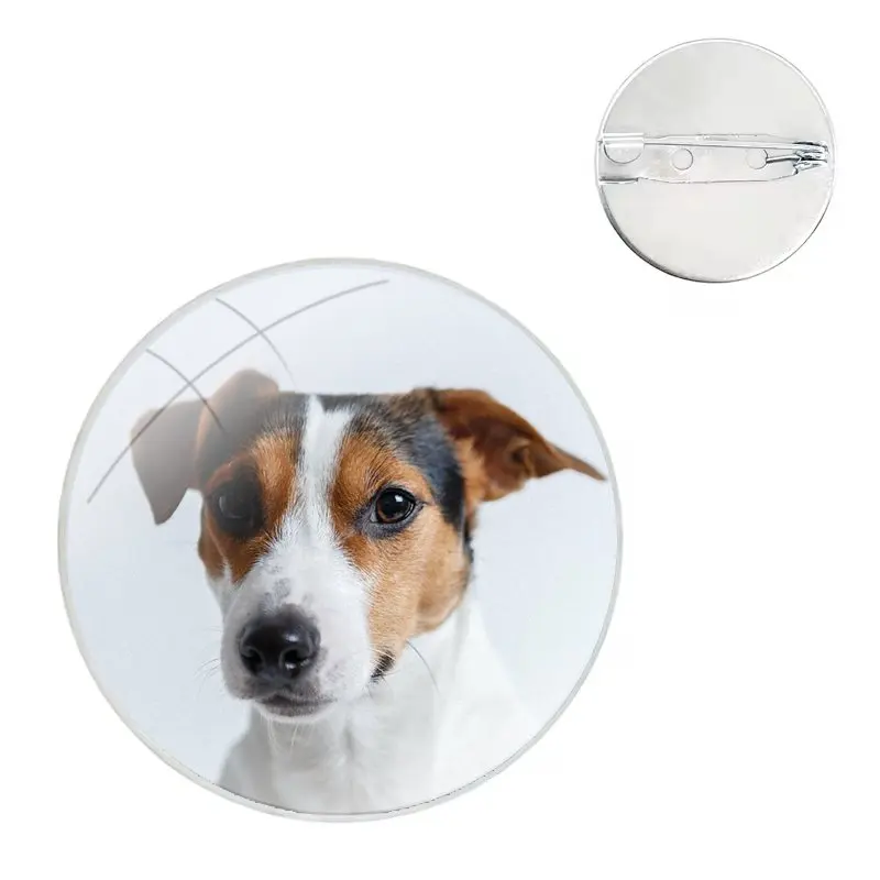 Jack Russell Terrier Dog Badge Brooch Pin Accessories For Clothes Backpack Decoration gift