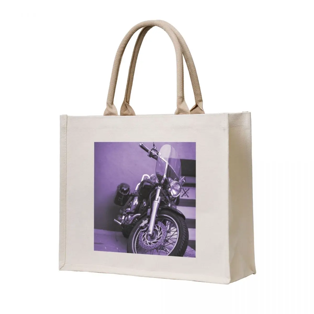 

Purple Motorcycle (SF) Tote Bag eco bag folding Cloth bags custom fabric bag