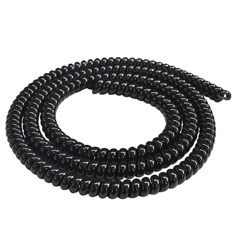 

6 Piece 1M E-Bike Cable Pipe Protection Spiral Wrap Winding Cable Wire Protector Cover Tube Black For Scooter Motorcycle-AT35
