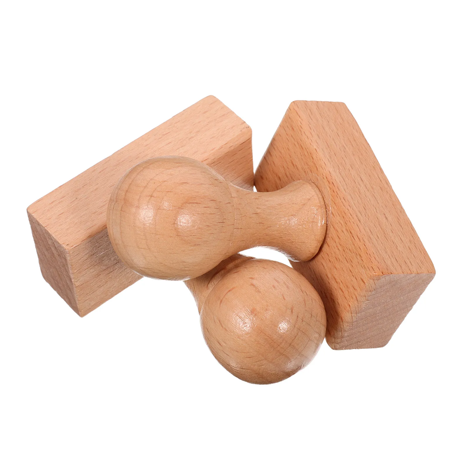 

2Pcs Beechwood Round Wooden Stamp Handle Blank Seal Mounts for DIY Scrapbooking Card Crafting Journaling Wood Stamp Blanks