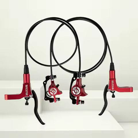 Mountain Bike Hydraulic Brake Set Dual Piston Disc Brake Front 800mm Rear 1500mm Line Mineral Oil For MTB Cycling Accessories