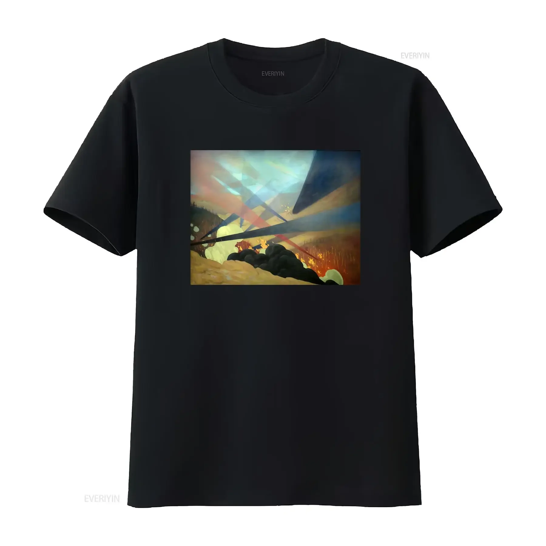 Verdun Felix Vallotton Painting T Shirt Art for Her Him Lover vintage Washed Casual Unisex Slightly Versatile Comfortable