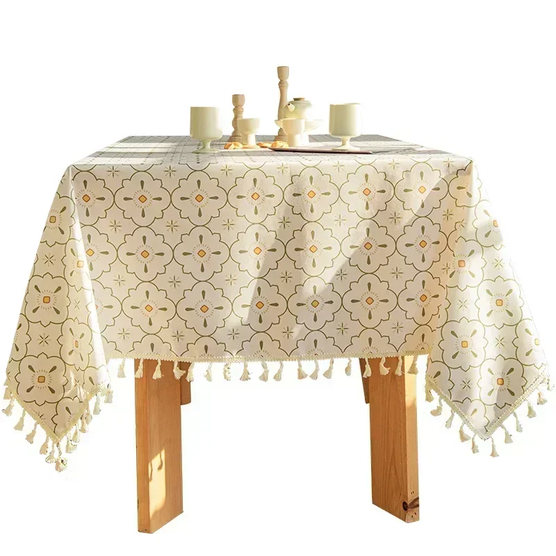 

Table cloth, washable, waterproof, oil resistant, coffee table, desk mat, rectangular fresh floral table mat