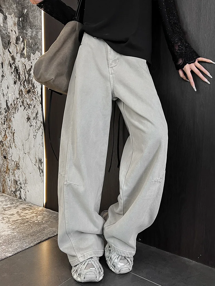 

Women's Fce Lined Slim Fit Jeans Casual Faionable Straight Leg Long Pants Autumn Winter New Arrival DZBM Brand