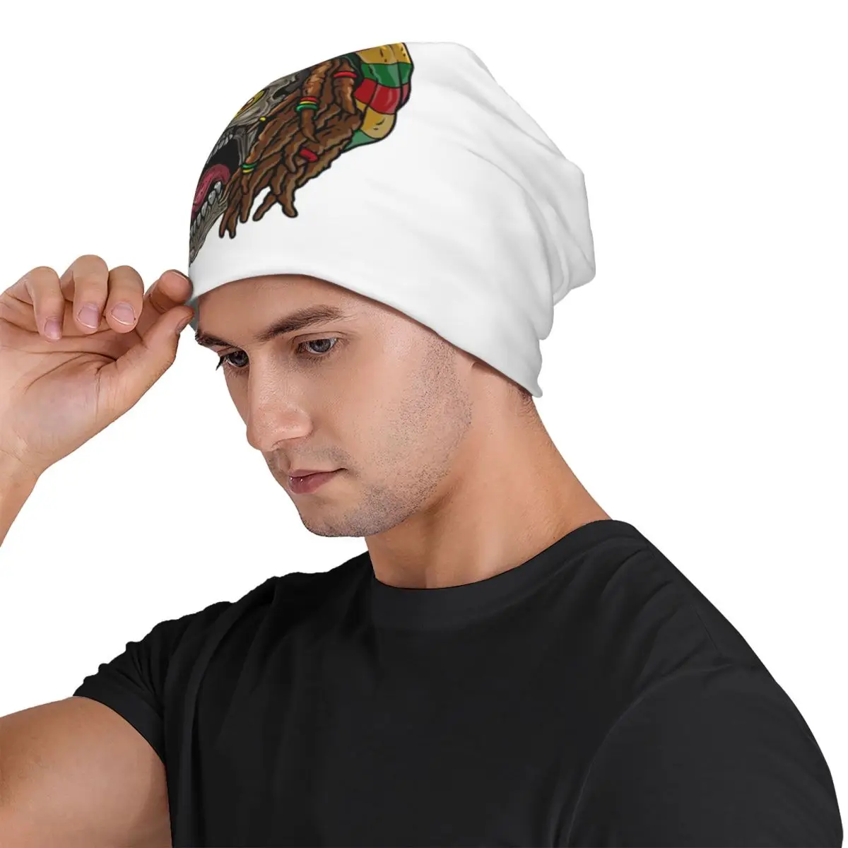 Jamaica Rasta Jamaican Men Women Adult Beanies Caps Knitted Bonnet Hat Warm Fashion Autumn Winter Outdoor Skullies Hats view 4