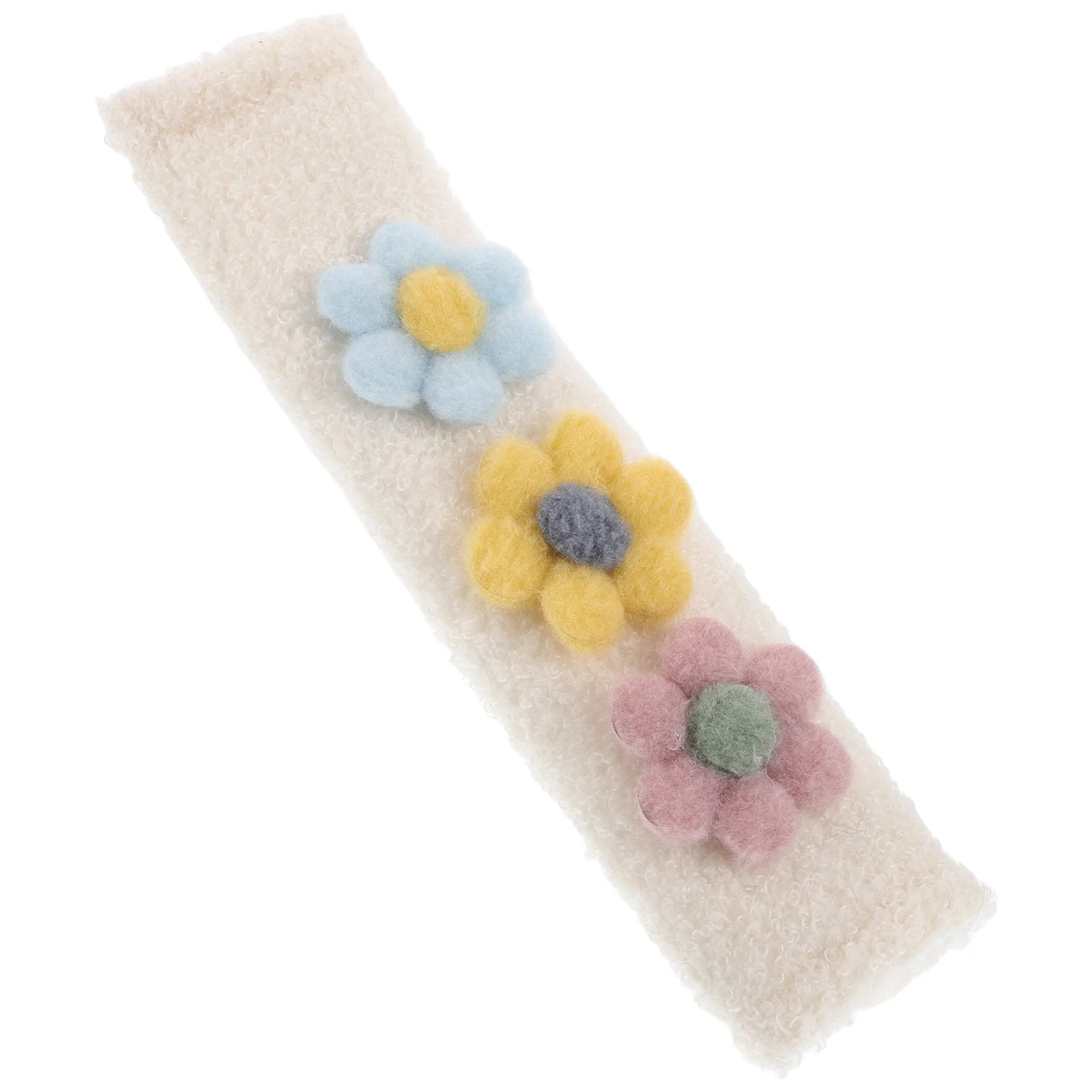 

Car Chair Protective Cover Seat Strap Cushion Soft Flower Design Comfortable AntiChafing Easy Installation Durable