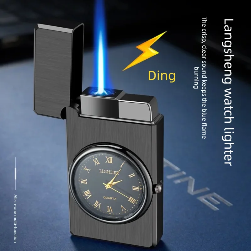 Watch can tell time, light cigarettes, make loud noises, and have a unique personality Butane gift lighter