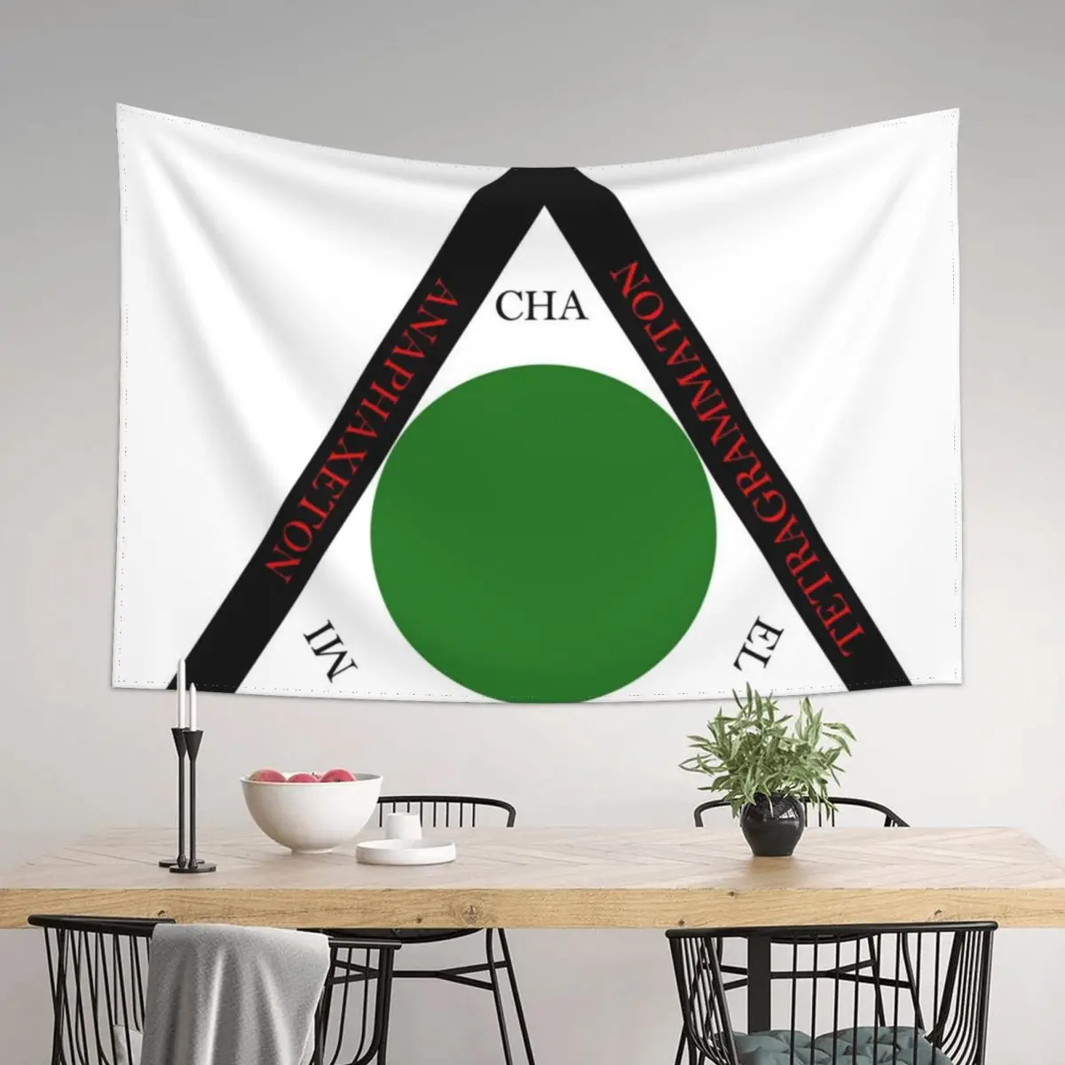 

Goetia Triangle - Traditional Greek Version Tapestry Wall Hanging Wall Hangings Decoration Tapestry