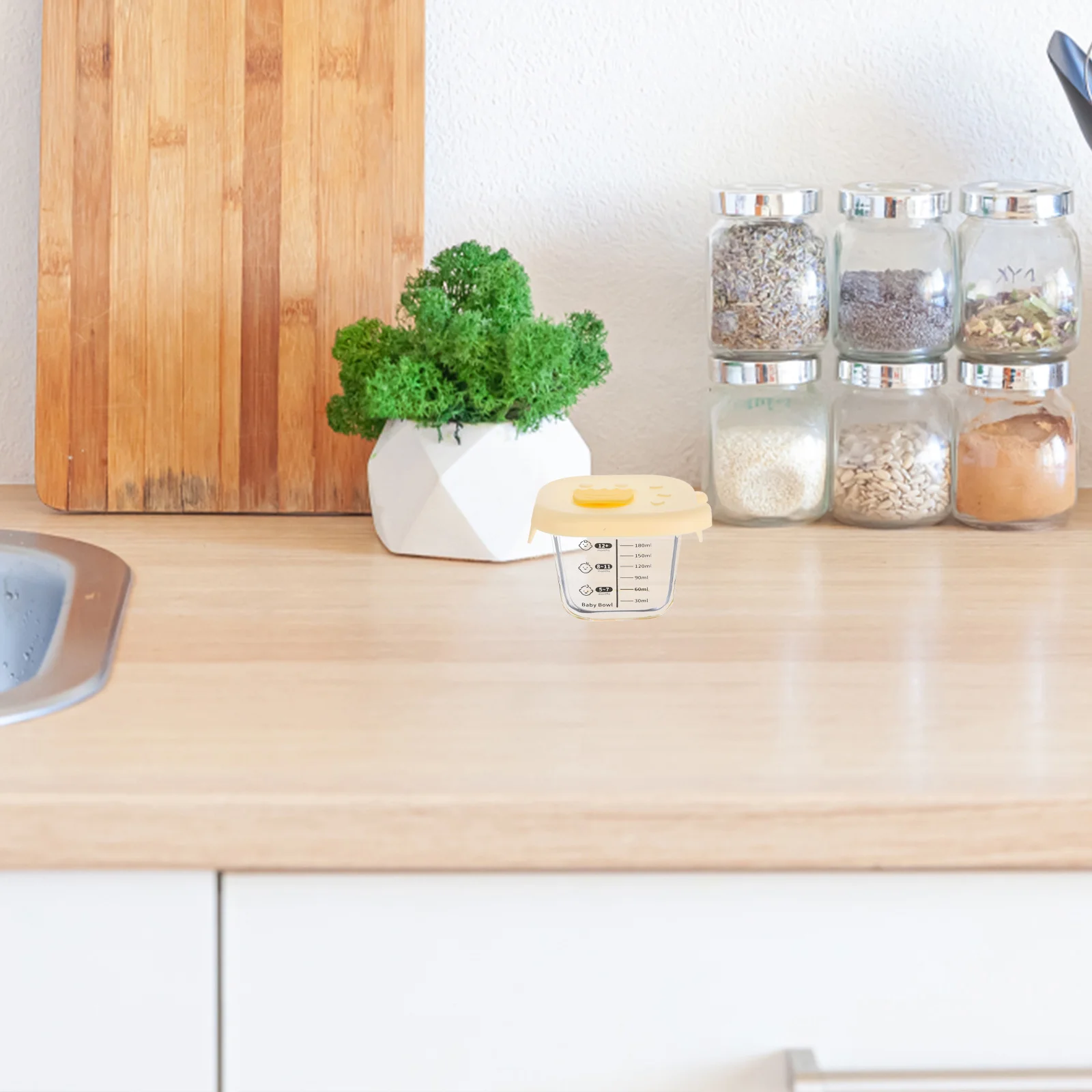 

2pcs 230Ml Baby Complementary Food Bowl Glass Microwave Safe Steamed Egg Container Infant Snack Storage Sealed Soup Jar Bowl